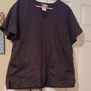 SB Scrubs Women's Blaxk V-Neck Scrub Top